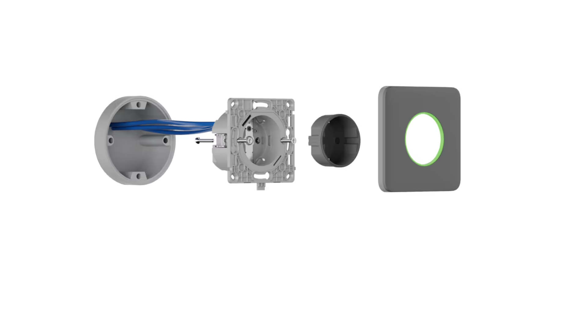 Ajax Homeautomation "OutletCore Basic" Steckdose Wandeinbau