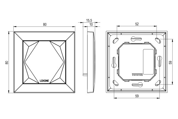 LOXONE Touch Nano Anthrazit