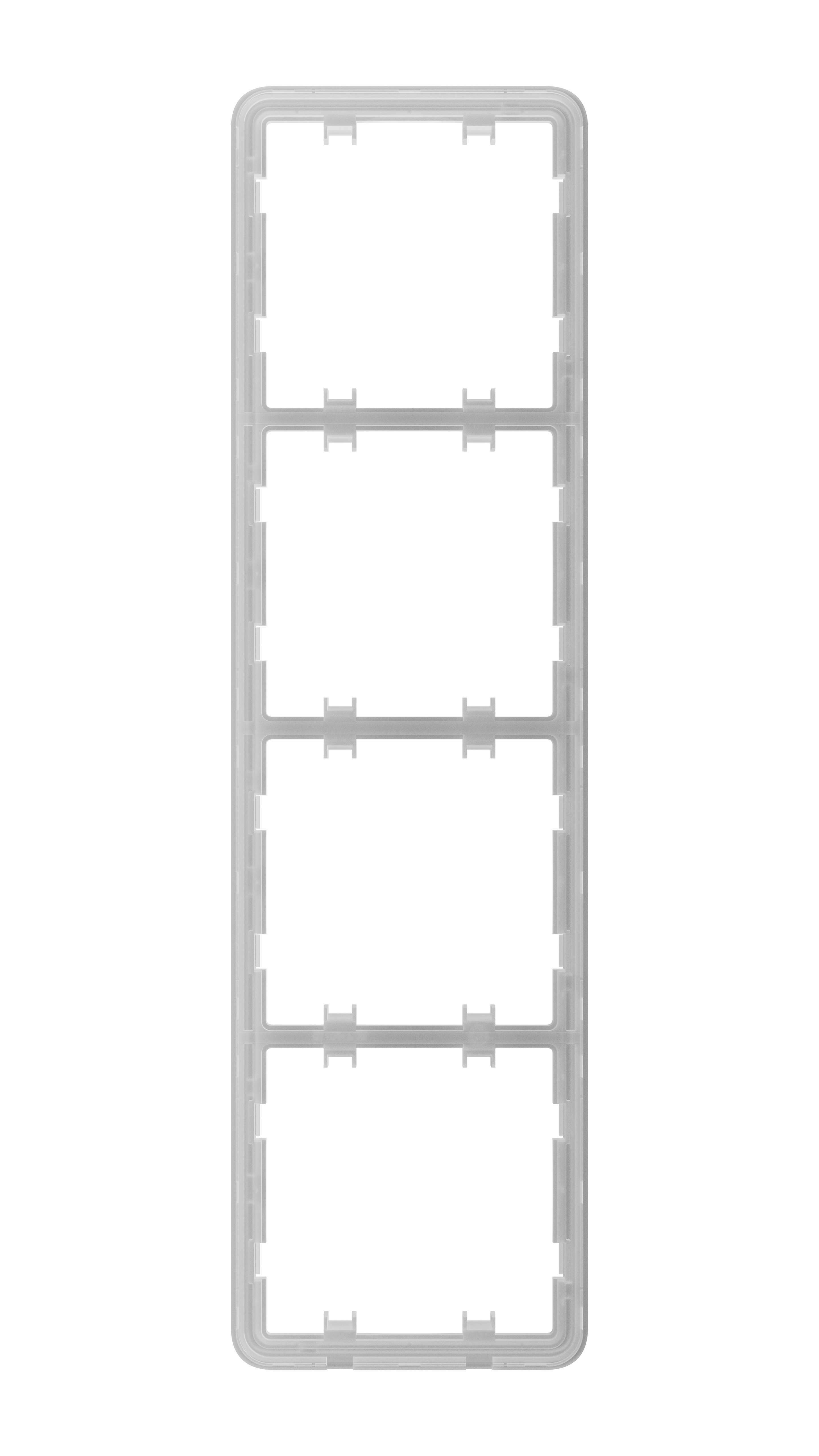 Ajax Homeautomation LightSwitch / Outlet Frame (4 seats) vertical