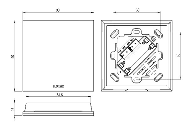 Loxone Touch Pure Gen. 2 Air Anthrazit