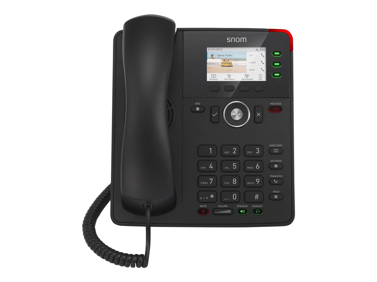 SNOM D717 VOIP Telefon (SIP), Gigabit, Schwarz