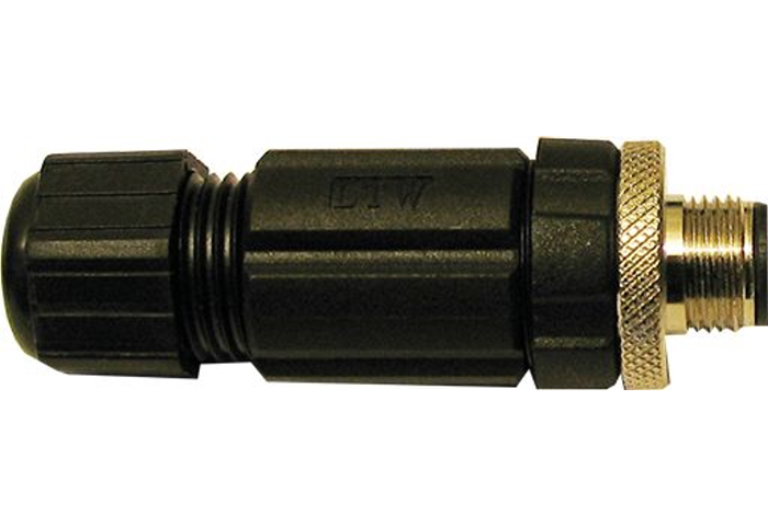 CONNECTOR M12 MALE 10PCS