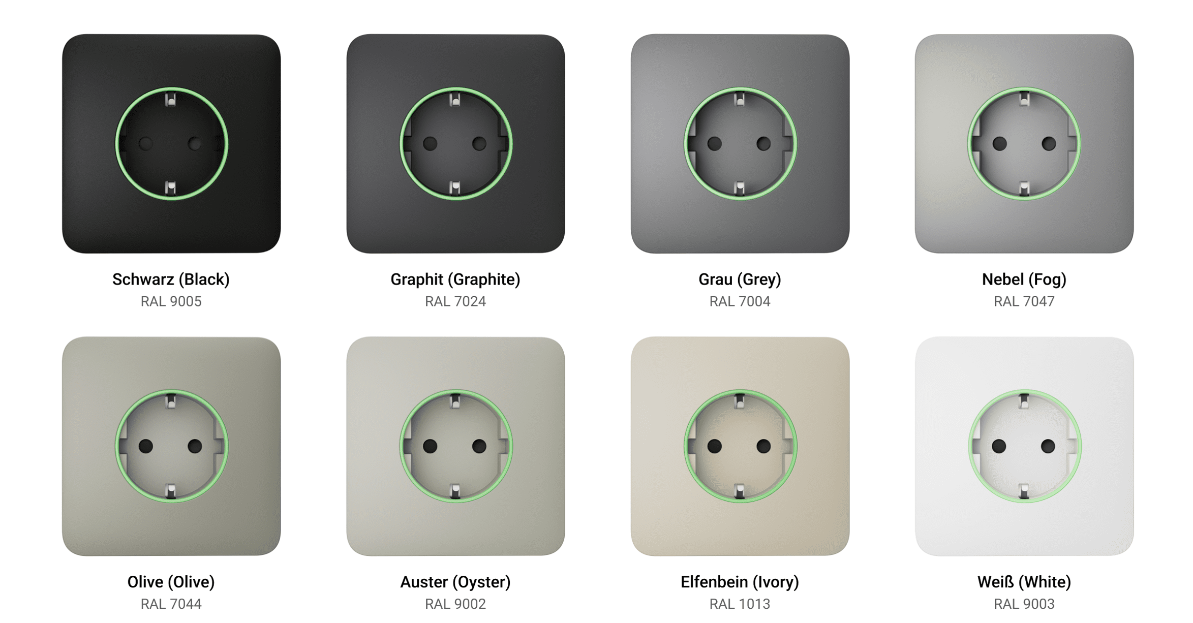 Ajax Homeautomation "OutletCore Basic" Side Cover/Abdeckung - weiß
