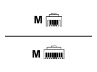 UNIFY Anschlussschnur 6m MW6/MW8 RJ11/RJ45 silber