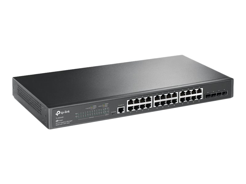 TP-LINK JetStream 24-Port Gigabit L2 Managed Switch with 4 Gigabit SFP Slots