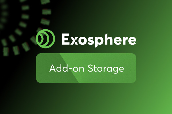 Exosphere Addon Storage (100GB, 1 Jahr)