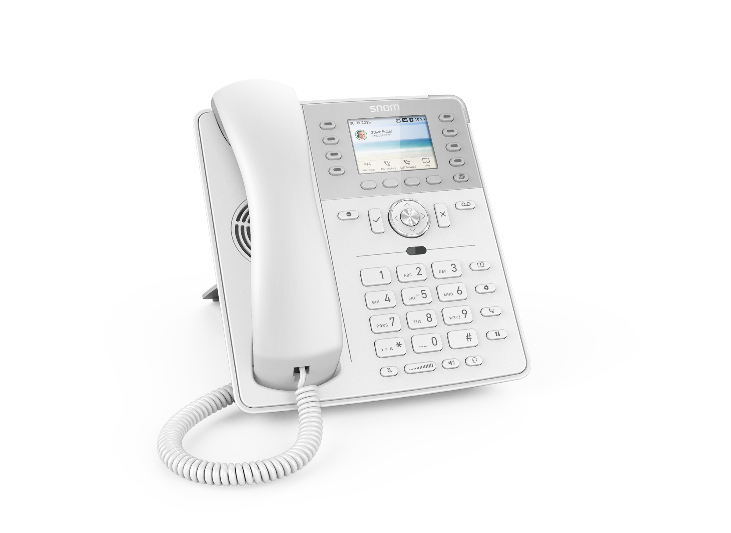 SNOM D735 VOIP Telefon (SIP), Gigabit, Weiss